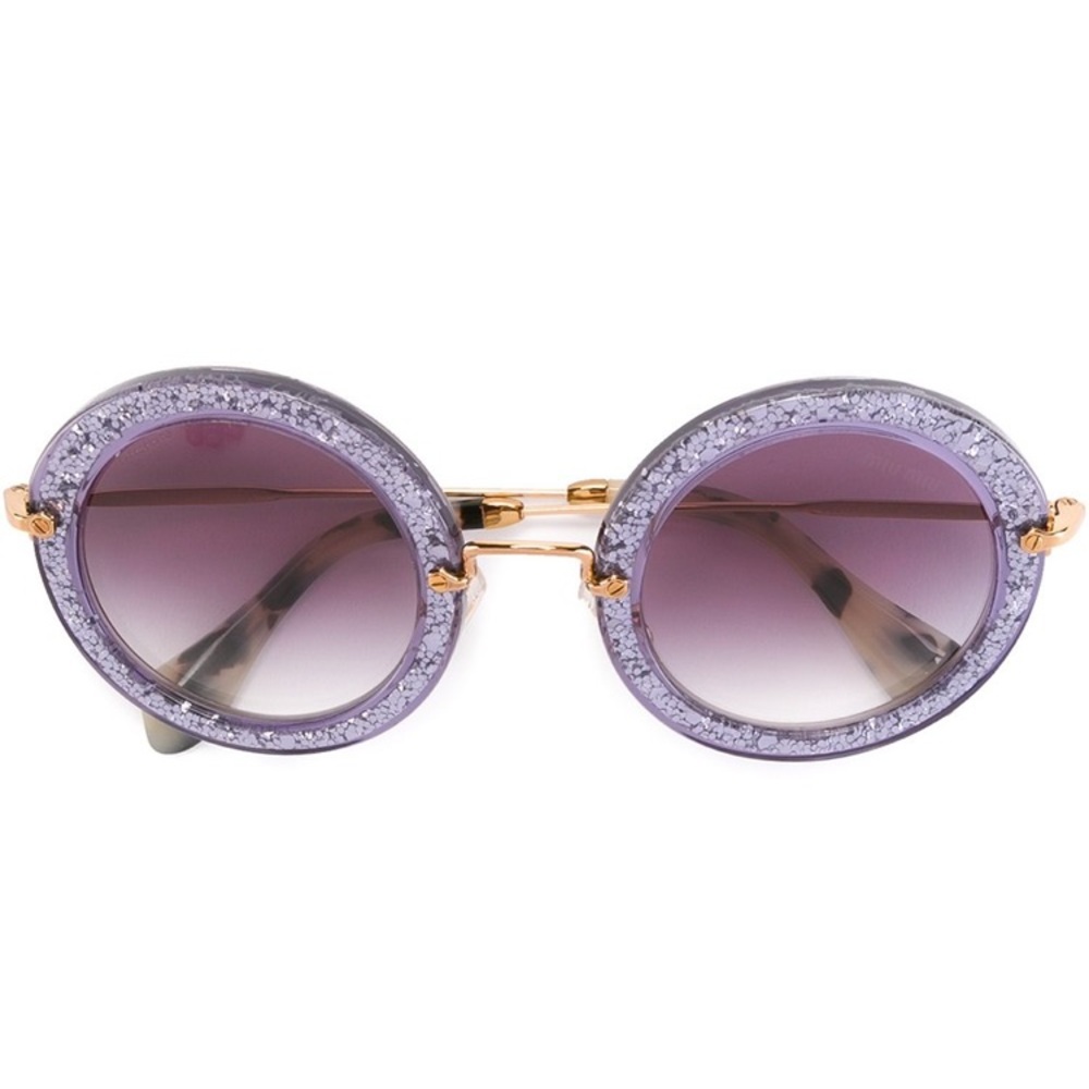 Miu Miu Purple Glitter Sunglasses (no case)